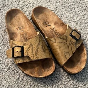 Snakeskin Birkis Brown Leather 7